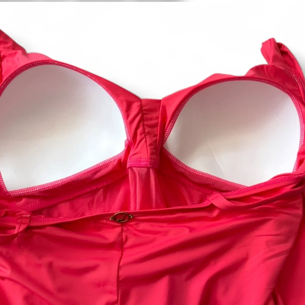 Jantzen Red‎ Tummy Control One Piece Swimsuit, Women's Size 18